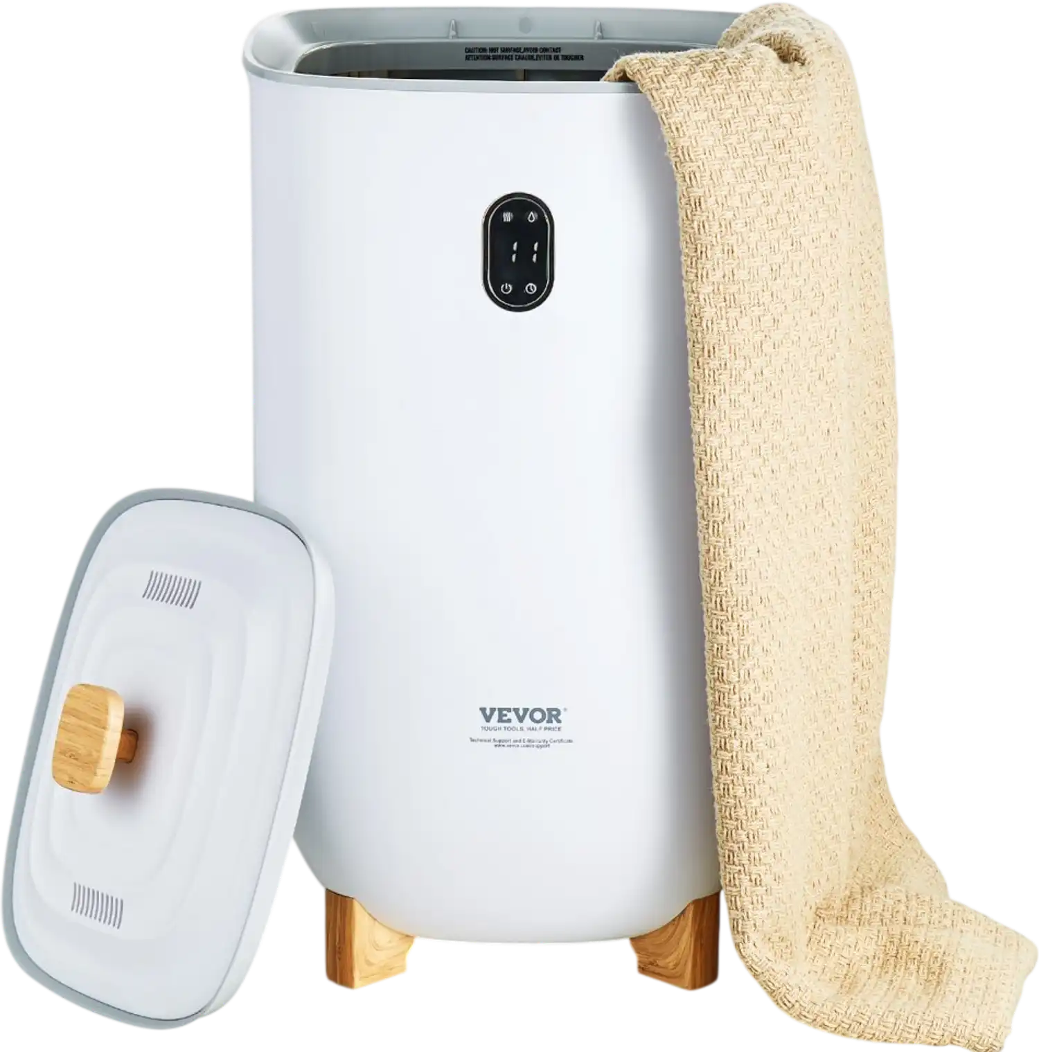 Vevor Towel Warmer 35L Bucket Dryer with LED Screen White New