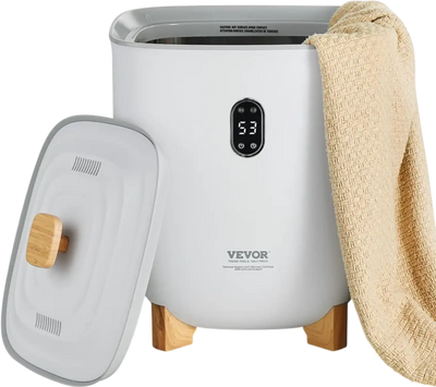 VEVOR Towel Warmers for Bathroom, 25 L Towel Warmer Bucket with Auto Shut Off for Spa Fits up to 5 Oversized Bath Towels, Blankets, Clothes, Bathrobes, PJ's and More