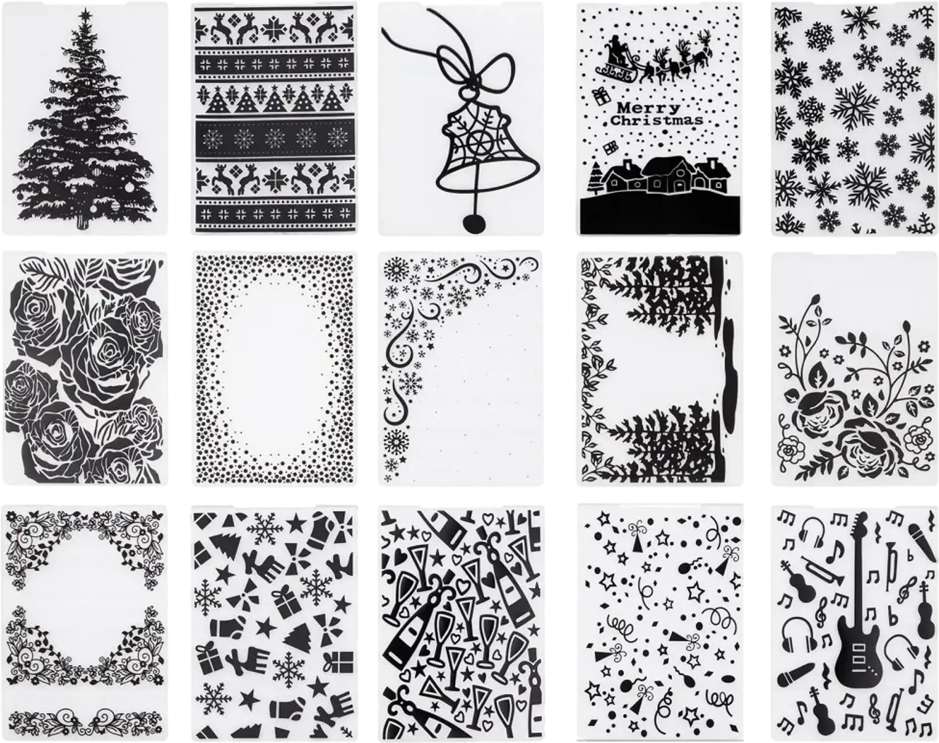 Vevor Embossing Folders 15-Piece 4.13
