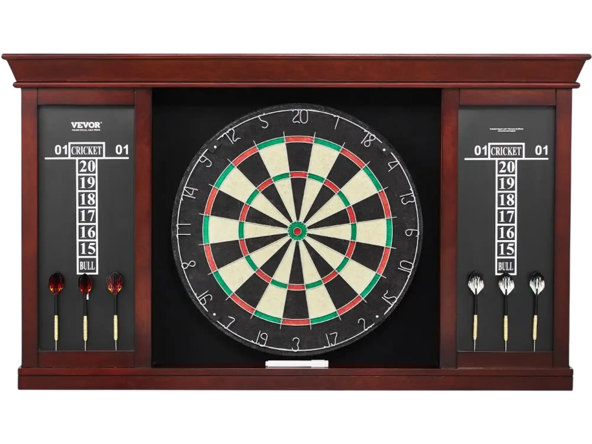 Vevor Dartboard Cabinet Set Official Size Steel Tip Accessories New