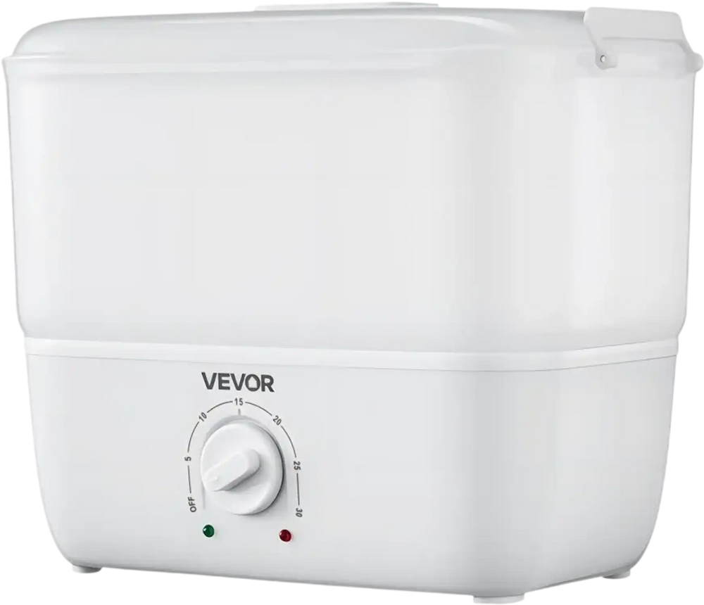 VEVOR Hot Towel Warmer, 1.1 gal Small Towel Steamer with Clip & Indicator, Holds 12-15 Towels, Portable Facial Warmer Quickly Heats Up in 5 Minutes, for Spa, Barber, Manicures, Massage, Salon, White