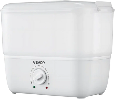 VEVOR Hot Towel Warmer, 1.1 gal Small Towel Steamer with Clip & Indicator, Holds 12-15 Towels, Portable Facial Warmer Quickly Heats Up in 5 Minutes, for Spa, Barber, Manicures, Massage, Salon, White