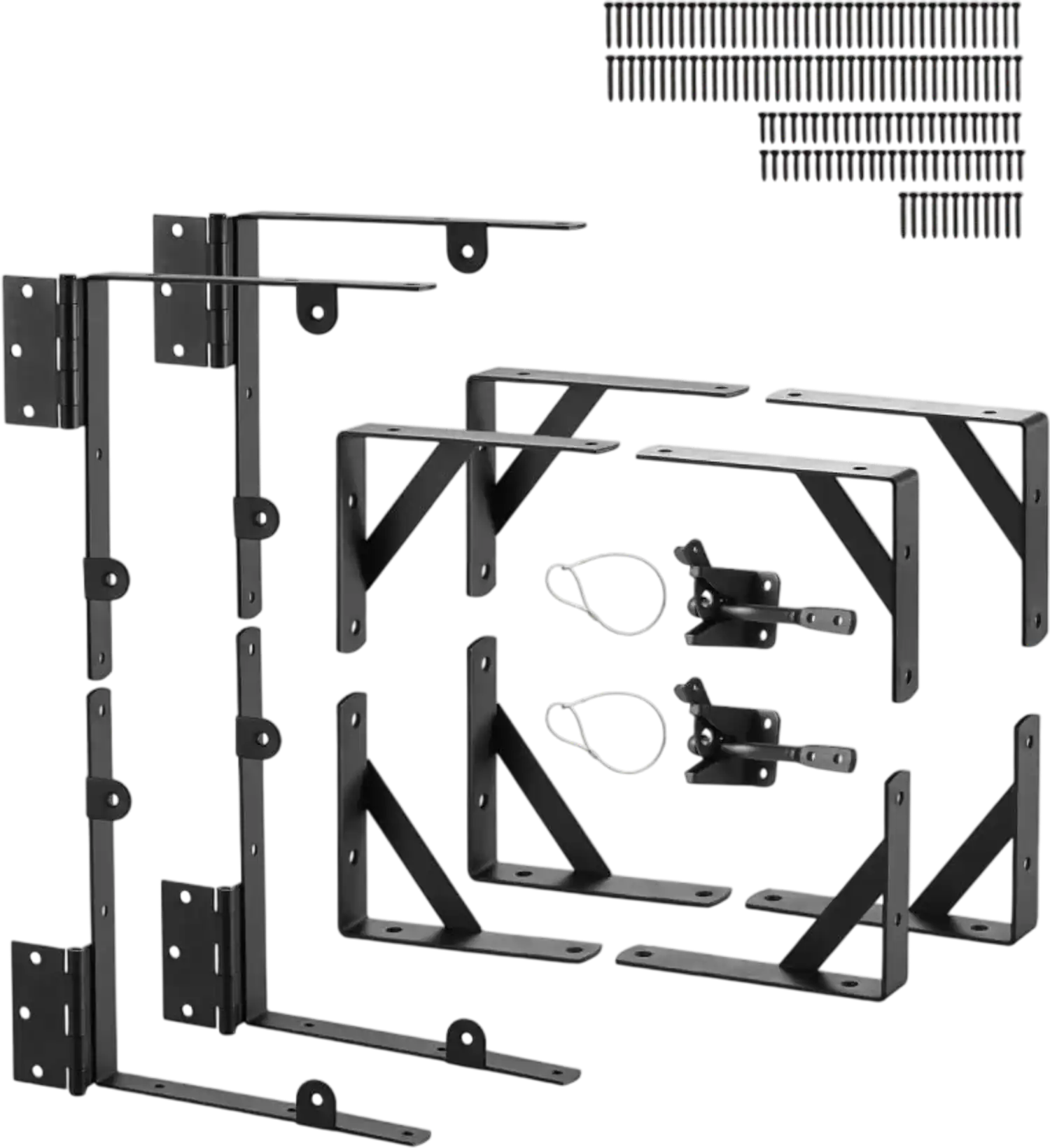 Vevor Gate Frame Kit 2-Set Anti-Sag Corner Brace Bracket Hardware New