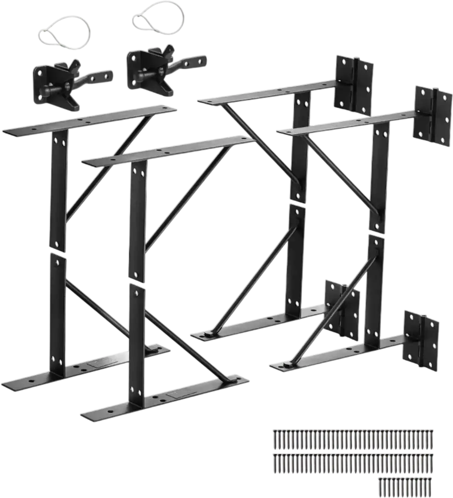 Vevor Gate Corner Brace Bracket Anti-Sag Gate Frame Hardware Kit 2 Sets New