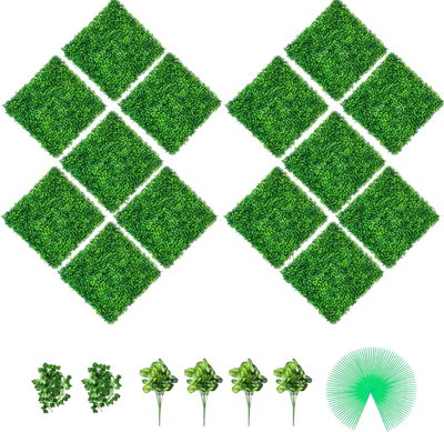 Vevor Artificial Boxwood Panels 14 Pc 20