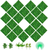 VEVOR Artificial Boxwood Panels, 20 PCS 20\"x20\" Boxwood Hedge Wall Panels, PE Artificial Grass Backdrop Wall 1.6\", Privacy Hedge Screen for Decoration of Outdoor, Indoor, Garden, Fence, and Backyar