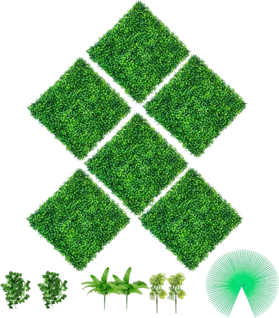 Vevor Artificial Boxwood Panels 6 Pc 20