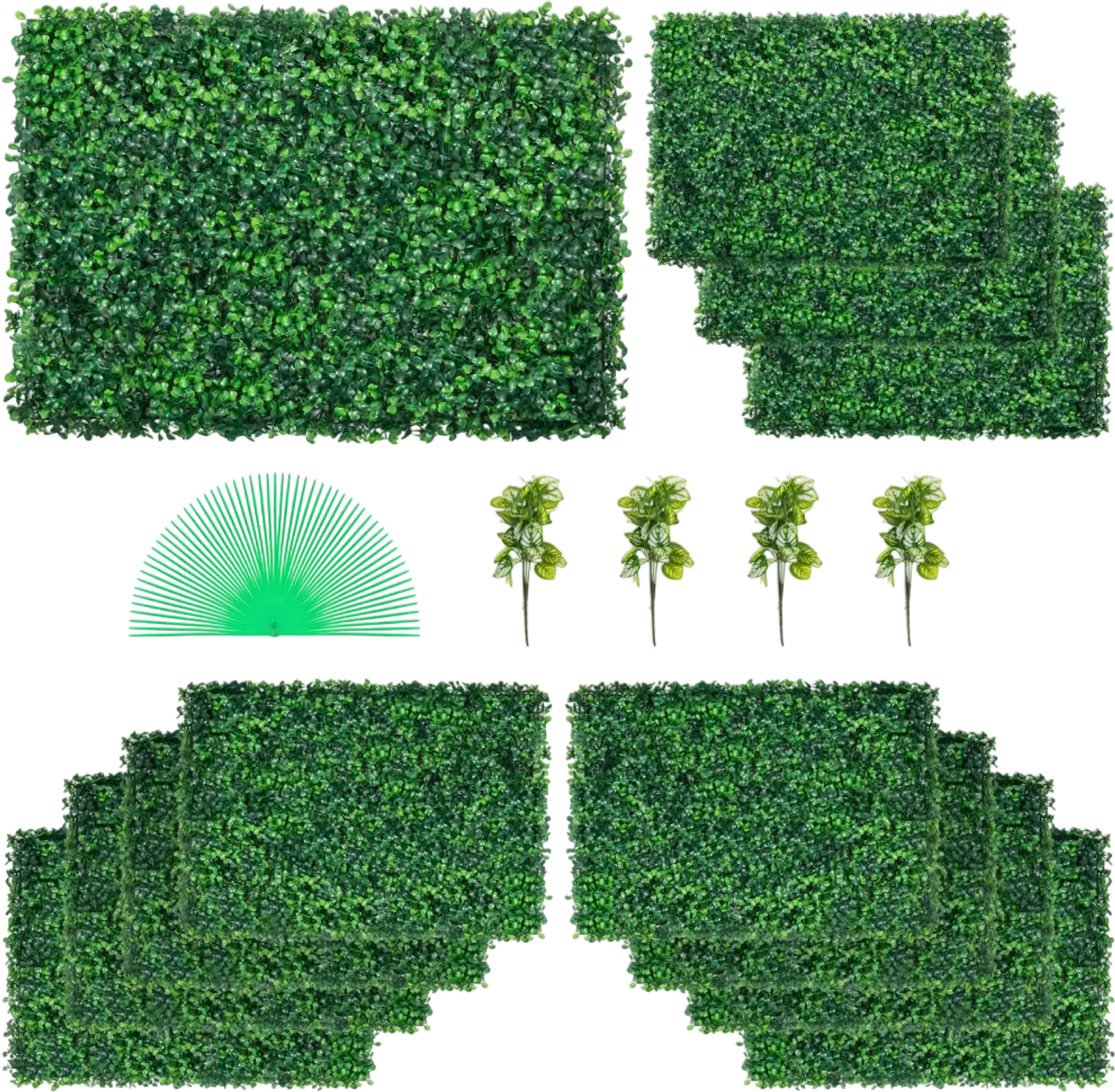 Vevor Artificial Boxwood Panel 12 pcs 24