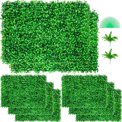 Vevor Artificial Boxwood Panel 8-Pc 24