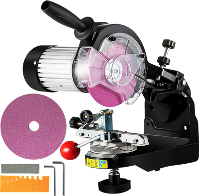 VEVOR Electric Chainsaw Sharpener, 230W Professional Multi-Angle Adjustable Chain Grinder 3000RPM, Electric Chainsaw Blade Sharpener for 1/4
