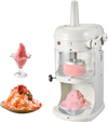 VEVOR Commercial Ice Shaver Crusher, 220lbs/hr Electric Fluffy Ice & Snow Cone Machine, 250W 1500RPM Tabletop Fluffy Shaved-Ice Machine for Parties Events Snack Bar, Home and Commercial Use (White)