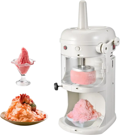 Vevor Ice Shaver Commercial Fluffy Shaved Ice Machine 220 lbs/h White New