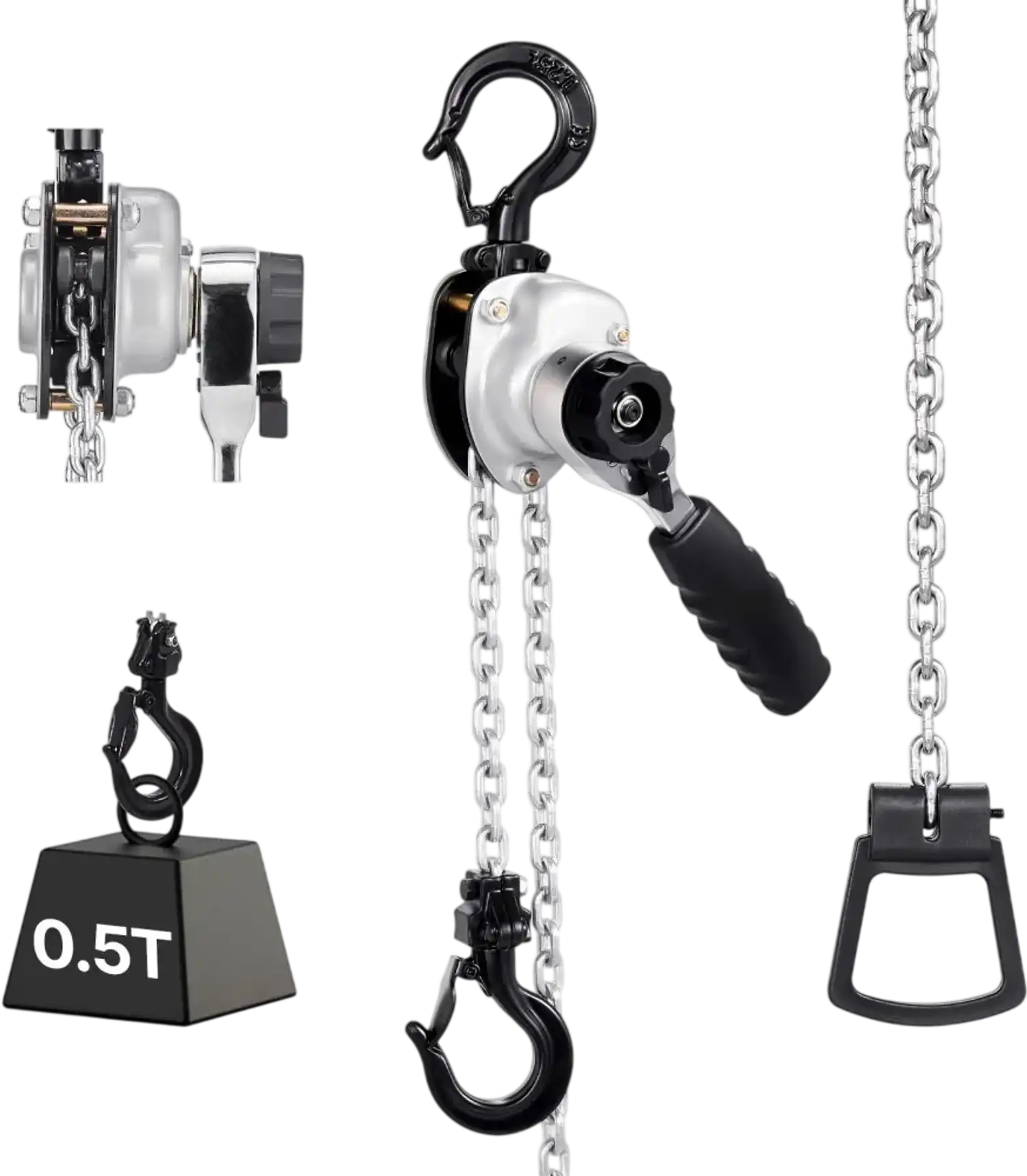 Vevor Manual Lever Chain Hoist 1/2 Ton 20' Lift New