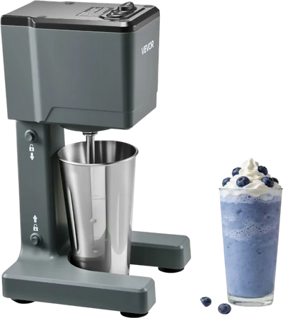 Vevor Milkshake Maker Dual-Speed Single Head Stainless Steel Cup 150W New