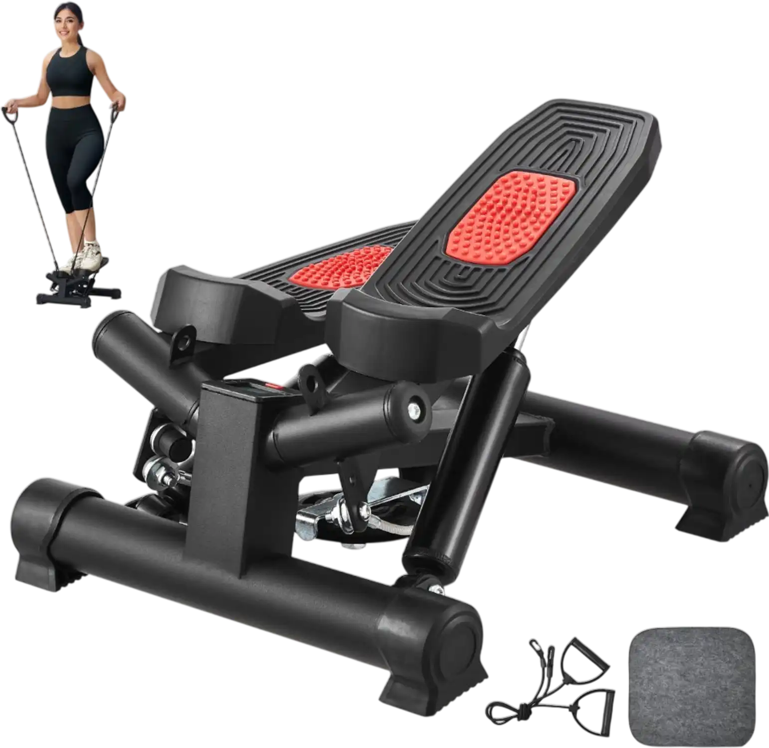Vevor Stepper Mini Stepper with Adjustable Resistance New