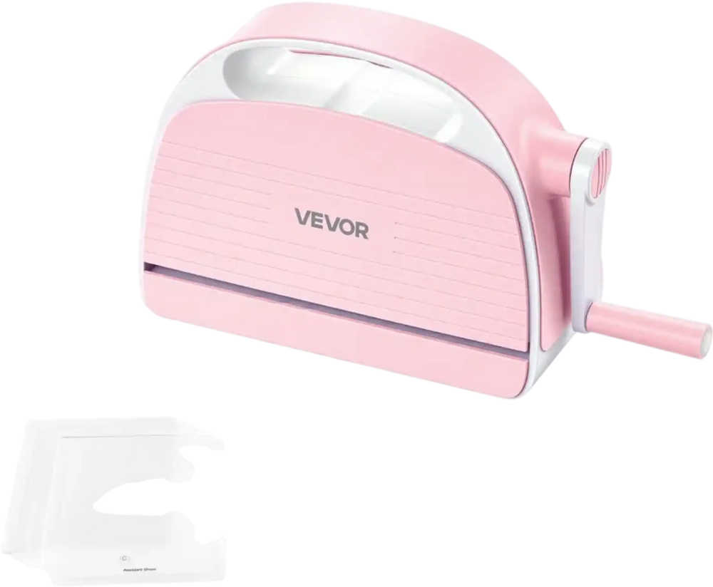 VEVOR Manual Die Cutting and Embossing Machine, 6" Opening, Portable Die Cut Machine with Cutting Plates, Ergonomic Handle, Easy to Store, for Arts and Crafts, Scrapbooking, Card Making, Crafting