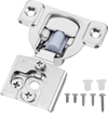 VEVOR Cabinet Hinges, 40 Packs Partial Overlay Kitchen Cabinet Door Hinges, 105 Degree Opening Angel Soft Close Concealed Cupboard Hinges for Framed Cabinet Type, with Mounting Screws