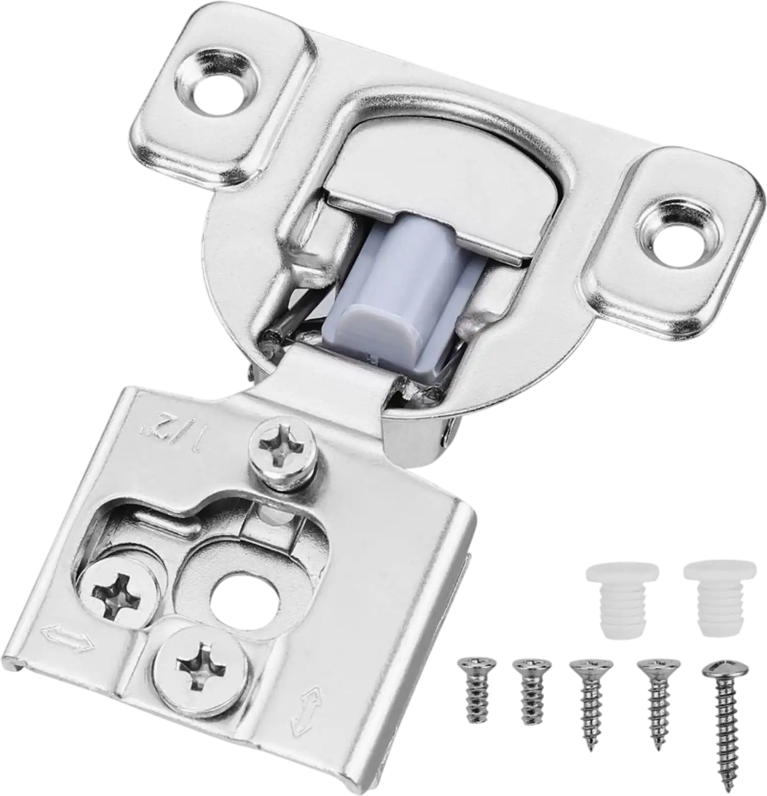 Vevor Cabinet Hinges Partial Overlay Soft Close 50-Pack for Framed Cabinets New