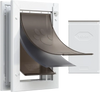 VEVOR Pet Door, Medium, with Three Magnetic Flaps and Metal Frame, Strong and Weatherproof Dog Door for Interior and Exterior Doors, Easy to Install, Easy In-and-Out Access for Doggies, White