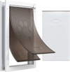 VEVOR Pet Door, X-Large, with Double Magnetic Flaps and Metal Frame, Strong and Weatherproof Dog Door for Interior and Exterior Doors, Easy to Install, Easy In-and-Out Access for Doggies, White
