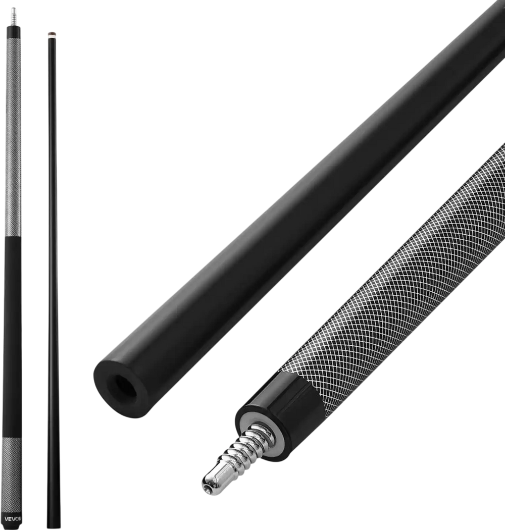 VEVOR Pool Cue, 1 Piece Pool Stick, 58 inch & 21 oz Fiberglass Titanium Composite Billiard Pools Cue Stick with Multi-Layer Tip, Cues Sticks for Professional Pool Table, Bar, Home Pool Games, Office