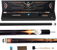 VEVOR Pool Cue, 1 Piece Pool Stick, 58 inch & 19 oz Canadian Maple Wood Billiard Pools Cue Stick with Multi-Layer Tip & ABS Connection Ring, Cues Sticks for Professional Pool Table, Bar, Home, Office