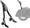 Motorcycle Backrest Sissy Bar, Compatible with Harley-Davidson Touring Models, 27-Inch Height Quick Release Detachable Passenger Backrest, Durable Metal Frame with Leather Rear Pad, Black