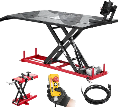 Vevor Motorcycle Lift Table Electric Hydraulic 1500 lbs ATV Dirt Bike Repair Stand New