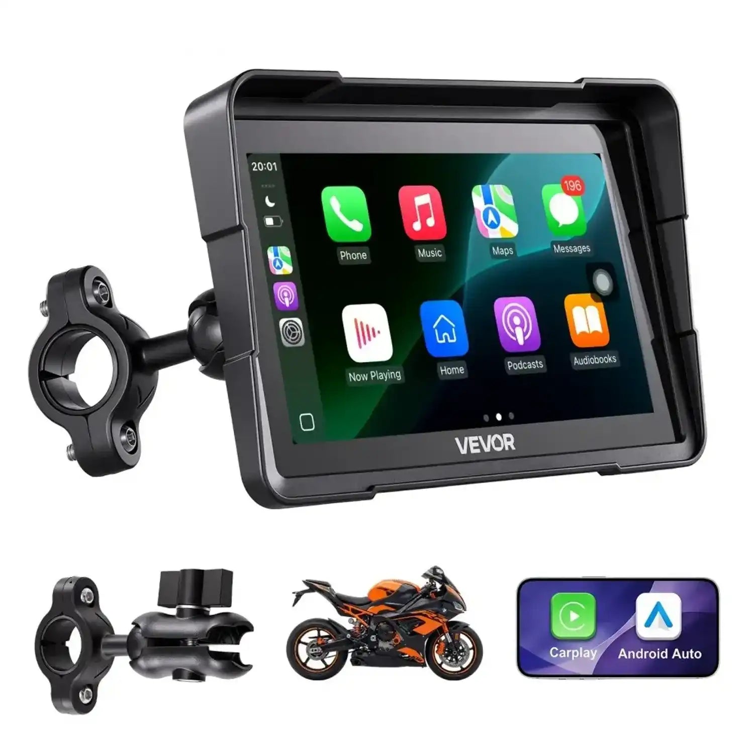 Vevor Motorcycle CarPlay 7