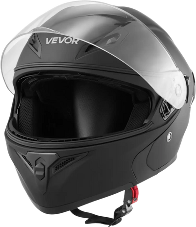 Vevor Motorcycle Helmet Modular DOT Approved Matte Black L New