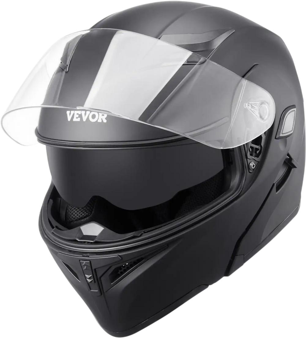 VEVOR Motorcycle Helmet, Unmasked, Smart Street ABS & High Density Helmet with Bluetooth Slot & Interchangeable Lens, DOT Approved Comfortable Motocross Helmet, Fit for Youth & Adults