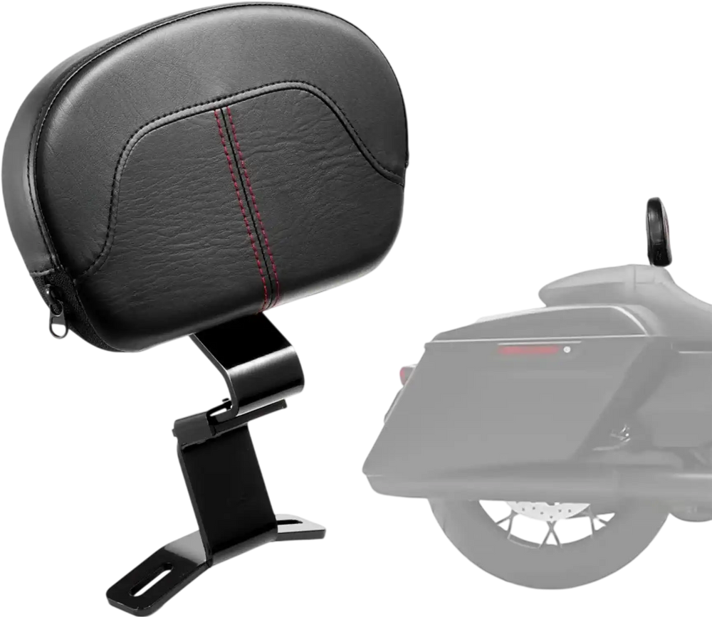 Motorcycle Backrest Sissy Bar, Compatible with Harley-Davidson Touring Street Glide, Road Glide, and Road King, 12.2-Inch Height Detachable Rider Backrest, Black