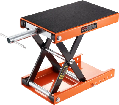 VEVOR Motorcycle Lift, 1100 LBS Motorcycle Scissor Lift Jack with Wide Deck & Safety Pin, 3.7