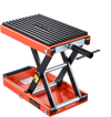VEVOR Motorcycle Lift, 1500 lbs Motorcycle Scissor Lift Jack with Wide Deck & Lock Pin, 4.13"-13.77" Center Hoist Crank Stand, Steel Scissor Jack for Street Bikes, Cruiser Bikes, Touring Motorcycles