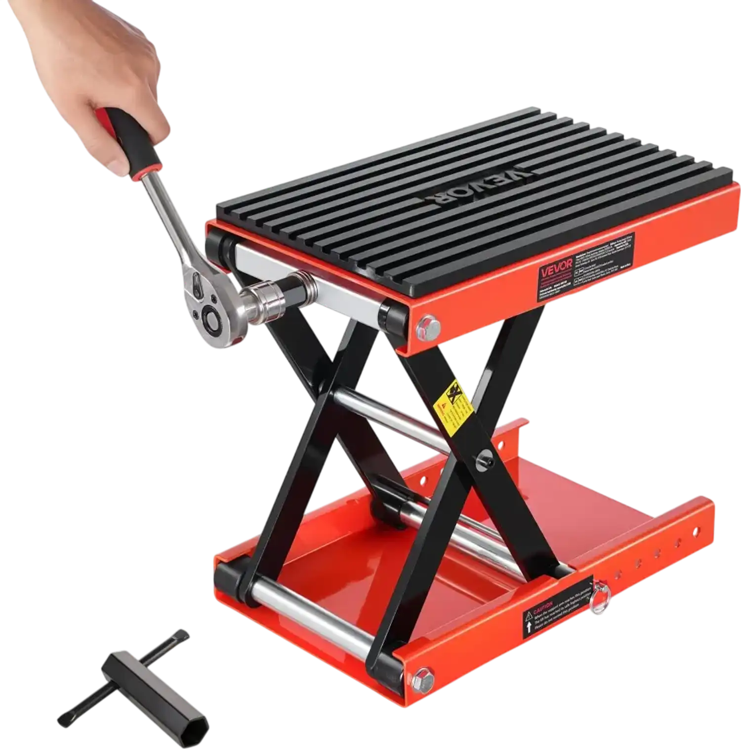 Vevor Motorcycle Lift Jack 1200 lbs Wide Deck Scissor Stand New