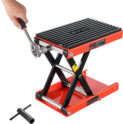 Vevor Motorcycle Lift Jack 1200 lbs Wide Deck Scissor Stand New