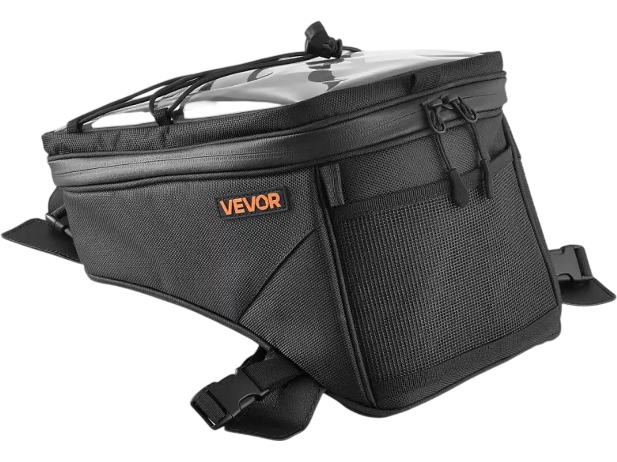 Vevor Motorcycle Tank Bag Medium Black Motorbike Storage Bag with Rain Cover New