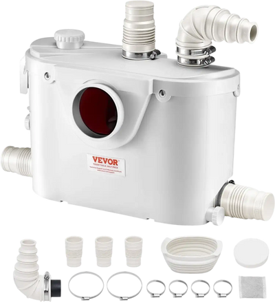 Vevor Macerator Pump 500W 29 GPM 26' Head Sewerage Toilet Pump New