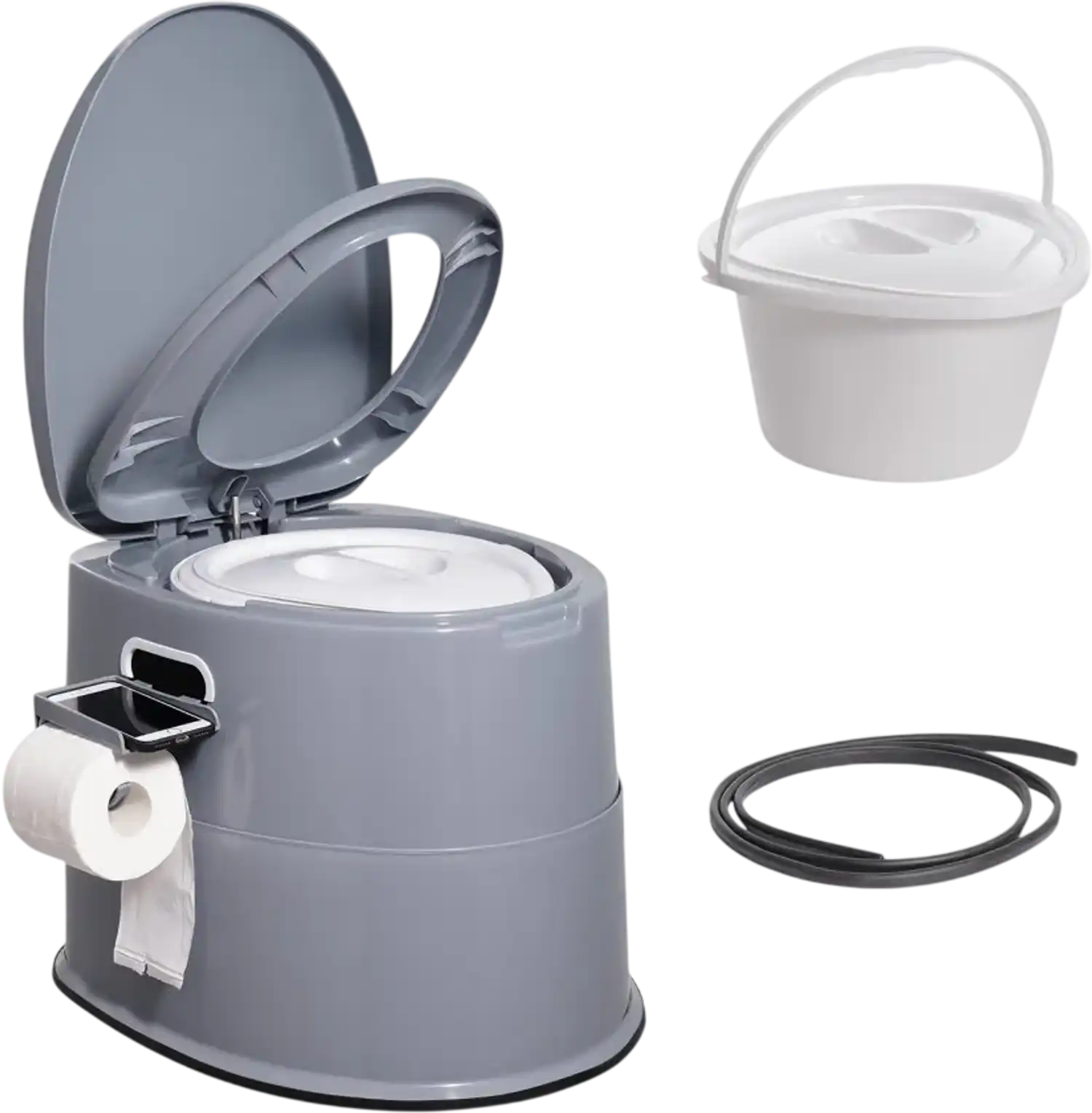 Vevor Portable Toilet Camping Porta Potty with 1.3 Gal Detachable Bucket and Paper Holder New