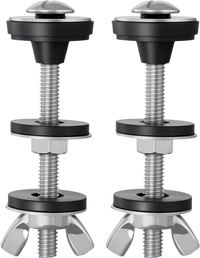 VEVOR Universal Toilet Tank to Bowl Bolts Kit, 2PCS Metal Heavy Duty Toilet Tank Bolts, Stainless Steel Toilet Tank Screws Replacement Kit with Wing Nuts, Rubber Washers Gaskets, Toilet Repair Screw