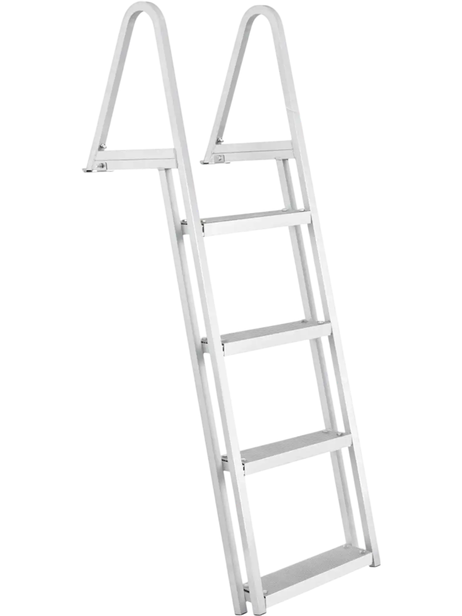 Vevor Dock Ladder Removable 4-Step Aluminum Alloy Pontoon Boat Boarding Ladder New