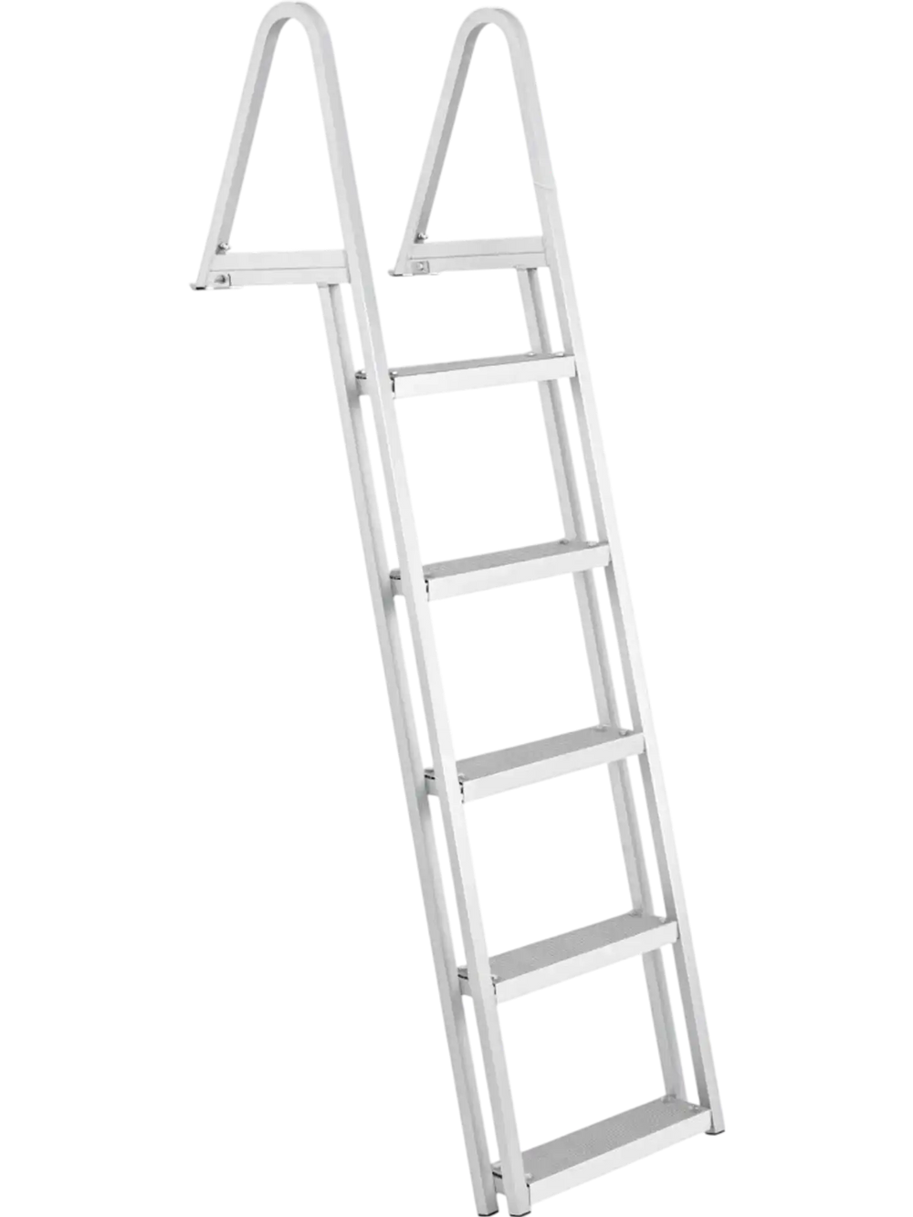 VEVOR Removable Dock Ladder 5 Steps, 350 lbs Load Capacity, Pontoon Boat Ladder with 4'' Wide Step & Nonslip Design for Ship/Lake/Pool/Marine Boarding