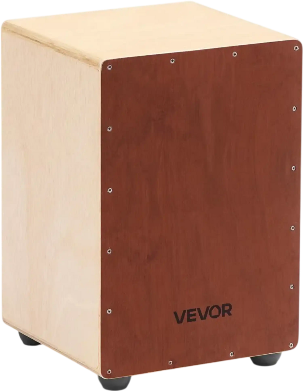 VEVOR Cajon Box Drum Wooden Birchwood Compact Percussion Instrument with Snare Wires