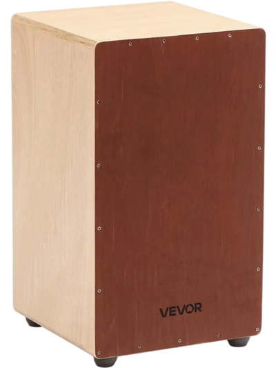 Vevor Cajon Large Birchwood Percussion Box Drum with Snare Wires New