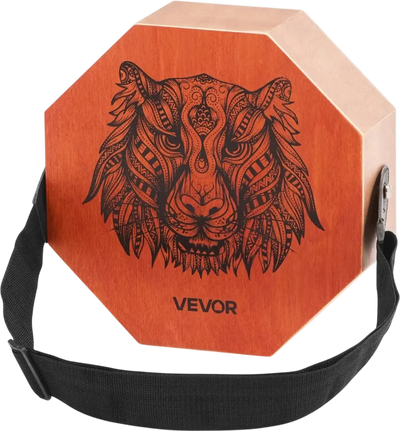 Vevor Cajon Drum Unique Wooden Percussion Box with Adjustable Strap New