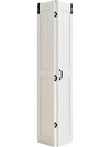 VEVOR Bifold Barn Door, 36" x 84", MDF Bi-Fold Sliding Closet Doors, Hardware Kit Included, H-Frame Space-Saving Design, Need to Assemble, for Bedroom, Living Room, Wardrobe and Room Divider, White