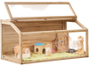 VEVOR Wooden Hamster Cage, 270° Viewing Hamster Habitat, 40 x 20 x 20in, Dwarf Hamster Cages with Openable Top, Ventilated Small Animal Cage, Pet Mouse Cage for Gerbils, Rats, Guinea Pigs, Mice