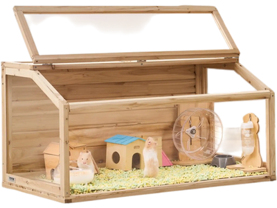 Vevor Hamster Cage Wooden 40 x 20 x 20