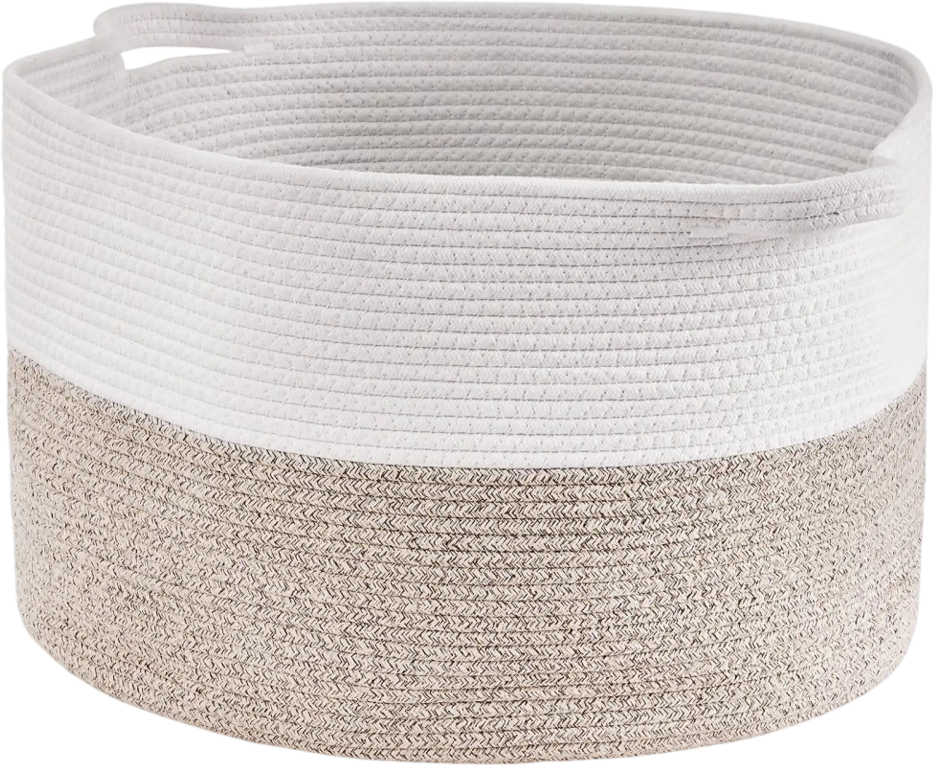 Vevor Blanket Basket 67L Cotton Rope Woven Storage Basket with Handles 20