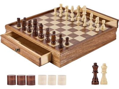 Vevor Chess Set Solid Wood 15